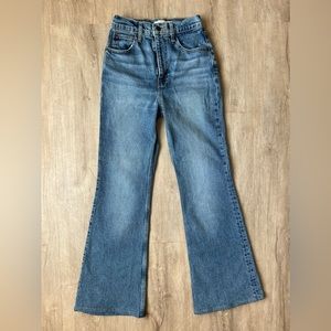 Levi’s 70s High Flare jeans, size 25. Inseam taken up to 28”